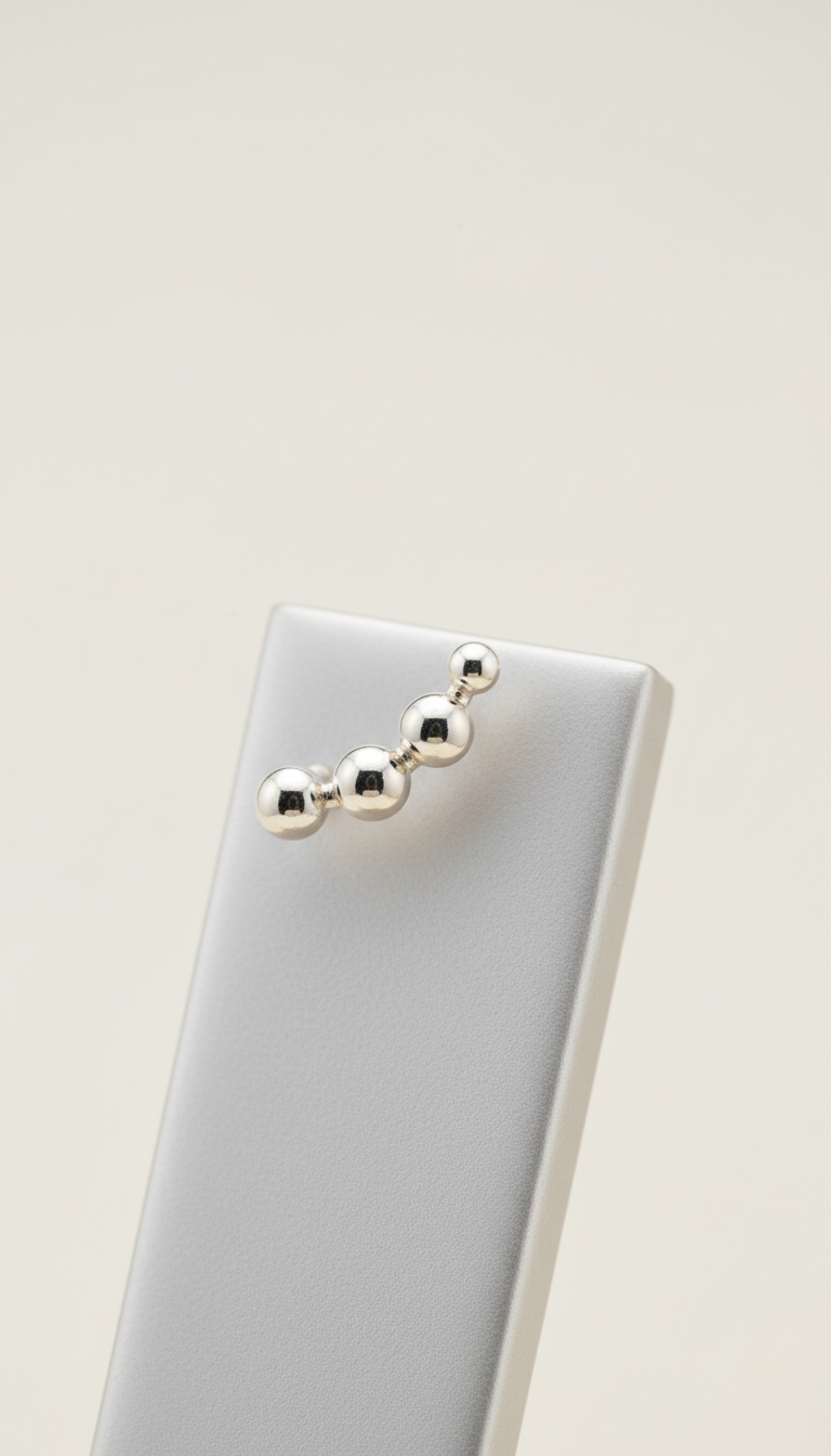 Sterling Silver Bar Studs
