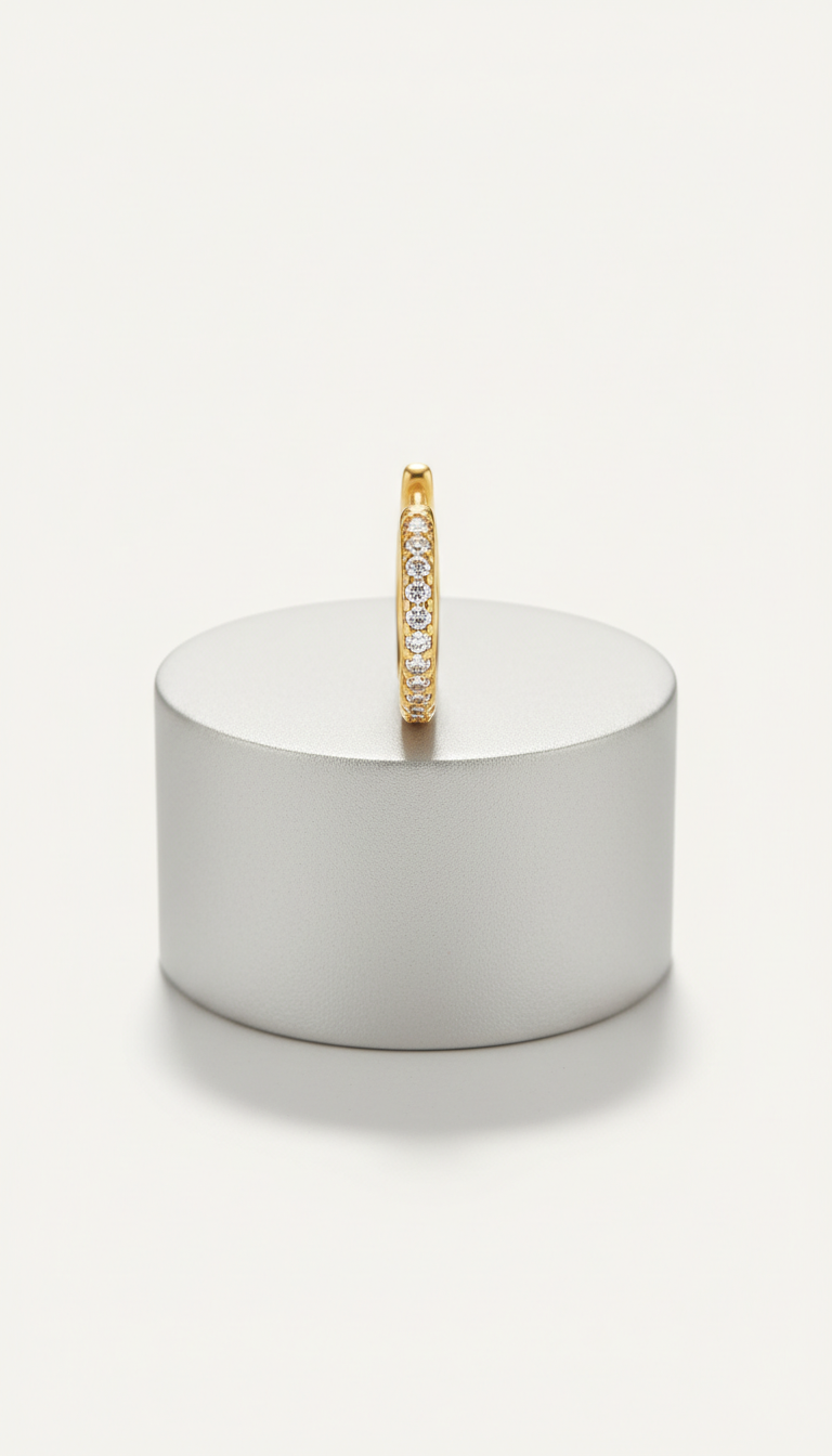 Gold Vermeil Opal Clicker
